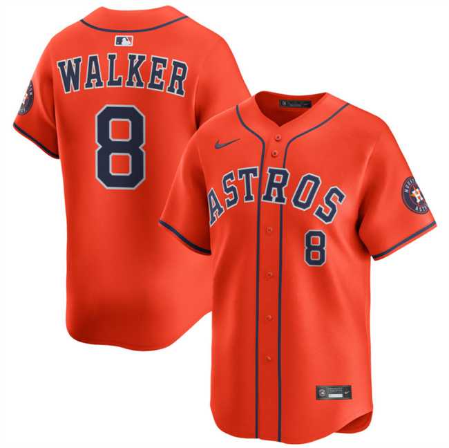 Men's Houston Astros #8 Christian Walker Orange 2025 Alternate Limited Stitched Baseball Jersey Dzhi,We sell and wholesale Men's Houston Astros #8 Christian Walker Orange 2025 Alternate Limited Stitched Baseball Jersey Dzhi on line form chian!