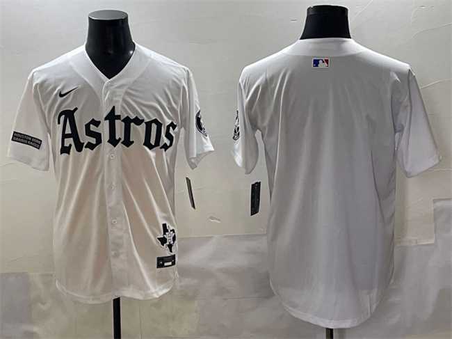 Men's Houston Astros Blank White Gothic 'Houston Born Barrio Raised' Limited Stitched Baseball Jersey,We sell and wholesale Men's Houston Astros Blank White Gothic 'Houston Born Barrio Raised' Limited Stitched Baseball Jersey on line form chian!