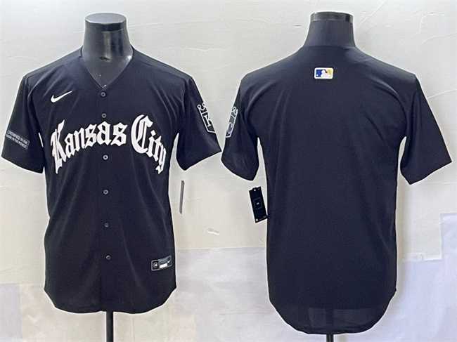 Men's Kansas City Royals Blank Black 'Gothic Crown Edition' Vapor Premier Limited Stitched Baseball Jersey,We sell and wholesale Men's Kansas City Royals Blank Black 'Gothic Crown Edition' Vapor Premier Limited Stitched Baseball Jersey on line form chian!