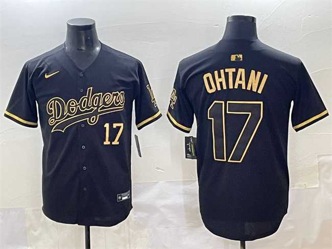 Men's Los Angeles Dodgers #17 Shohei Ohtani Black Gold Limited Stitched Jersey,We sell and wholesale Men's Los Angeles Dodgers #17 Shohei Ohtani Black Gold Limited Stitched Jersey on line form chian!