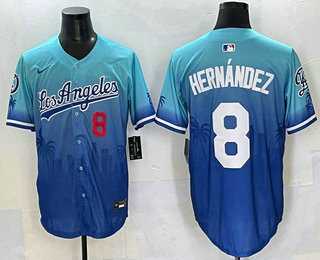Men's Los Angeles Dodgers #8 Enrique Hernandez Blue 2025 City Connect Limited Stitched Jersey,We sell and wholesale Men's Los Angeles Dodgers #8 Enrique Hernandez Blue 2025 City Connect Limited Stitched Jersey on line form chian!