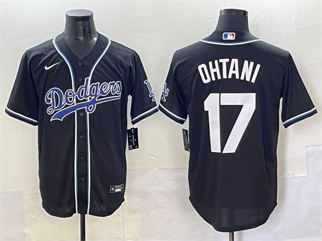 Men's Los Angeles Dodgers #17 Shohei Ohtani Black Fashion Stitched Baseball Jersey,We sell and wholesale Men's Los Angeles Dodgers #17 Shohei Ohtani Black Fashion Stitched Baseball Jersey on line form chian!