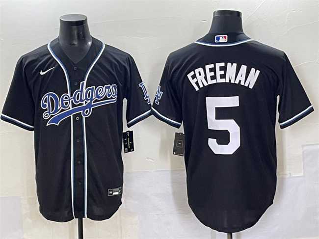 Men's Los Angeles Dodgers #5 Freddie Freeman Black Fashion Stitched Baseball Jersey,We sell and wholesale Men's Los Angeles Dodgers #5 Freddie Freeman Black Fashion Stitched Baseball Jersey on line form chian!