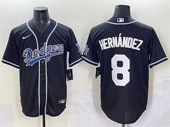 Men's Los Angeles Dodgers #8 Enrique Hernandez Black Fashion Stitched Baseball Jersey,We sell and wholesale Men's Los Angeles Dodgers #8 Enrique Hernandez Black Fashion Stitched Baseball Jersey on line form chian!