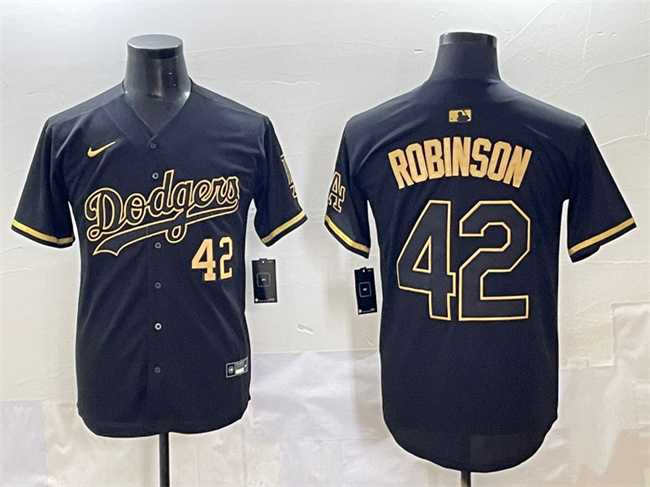 Men's Los Angeles Dodgers #42 Jackie Robinson Black Gold Limited Stitched Jersey,We sell and wholesale Men's Los Angeles Dodgers #42 Jackie Robinson Black Gold Limited Stitched Jersey on line form chian!