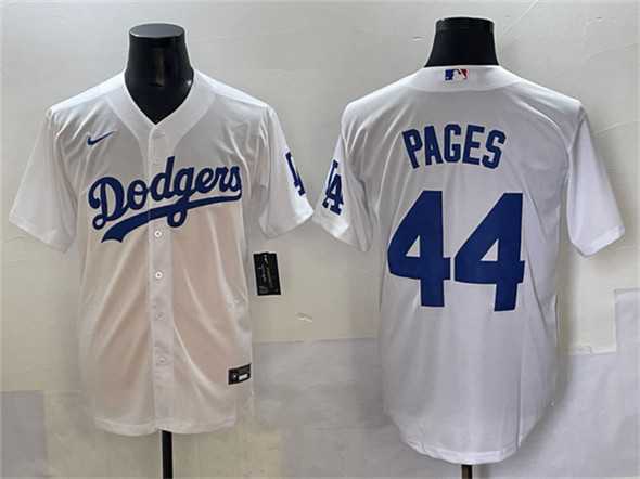 Men's Los Angeles Dodgers #44 Andy Pages White Cool Base Stitched Baseball Jersey,We sell and wholesale Men's Los Angeles Dodgers #44 Andy Pages White Cool Base Stitched Baseball Jersey on line form chian!
