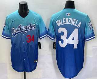 Men's Los Angeles Dodgers #34 Fernando Valenzuela Blue 2025 City Connect Limited Stitched Jersey,We sell and wholesale Men's Los Angeles Dodgers #34 Fernando Valenzuela Blue 2025 City Connect Limited Stitched Jersey on line form chian!