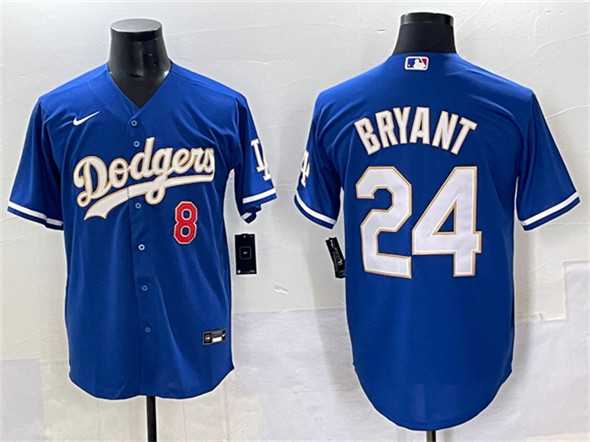 Men's Los Angeles Dodgers Front #8 Back #24 Kobe Bryant Blue Gold Cool Base Stitched Baseball Jersey,We sell and wholesale Men's Los Angeles Dodgers Front #8 Back #24 Kobe Bryant Blue Gold Cool Base Stitched Baseball Jersey on line form chian!