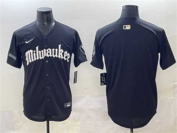 Men's Milwaukee Brewers Blank Black 'Gothic 414 Shadows Edition' Vapor Premier Limited Stitched Jersey,We sell and wholesale Men's Milwaukee Brewers Blank Black 'Gothic 414 Shadows Edition' Vapor Premier Limited Stitched Jersey on line form chian!