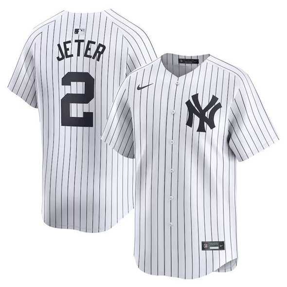 Men's New York Yankees #2 Derek Jeter White Home Limited Stitched Baseball Jersey Dzhi,We sell and wholesale Men's New York Yankees #2 Derek Jeter White Home Limited Stitched Baseball Jersey Dzhi on line form chian!