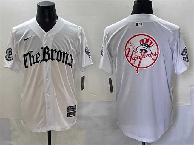 Men's New York Yankees Team Big Logo White 'Gothic Legacy Edition' Vapor Premier Limited Stitched Baseball Jersey,We sell and wholesale Men's New York Yankees Team Big Logo White 'Gothic Legacy Edition' Vapor Premier Limited Stitched Baseball Jersey on line form chian!