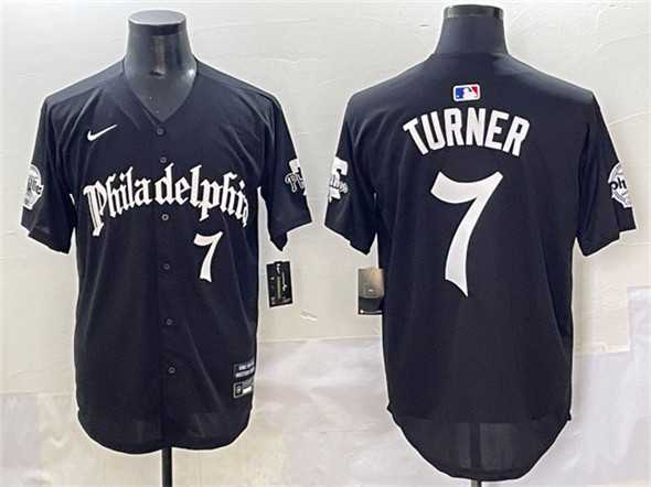 Men's Philadelphia Phillies #7 Trea Turner Black Gothic Vapor Limited Stitched Jersey,We sell and wholesale Men's Philadelphia Phillies #7 Trea Turner Black Gothic Vapor Limited Stitched Jersey on line form chian!