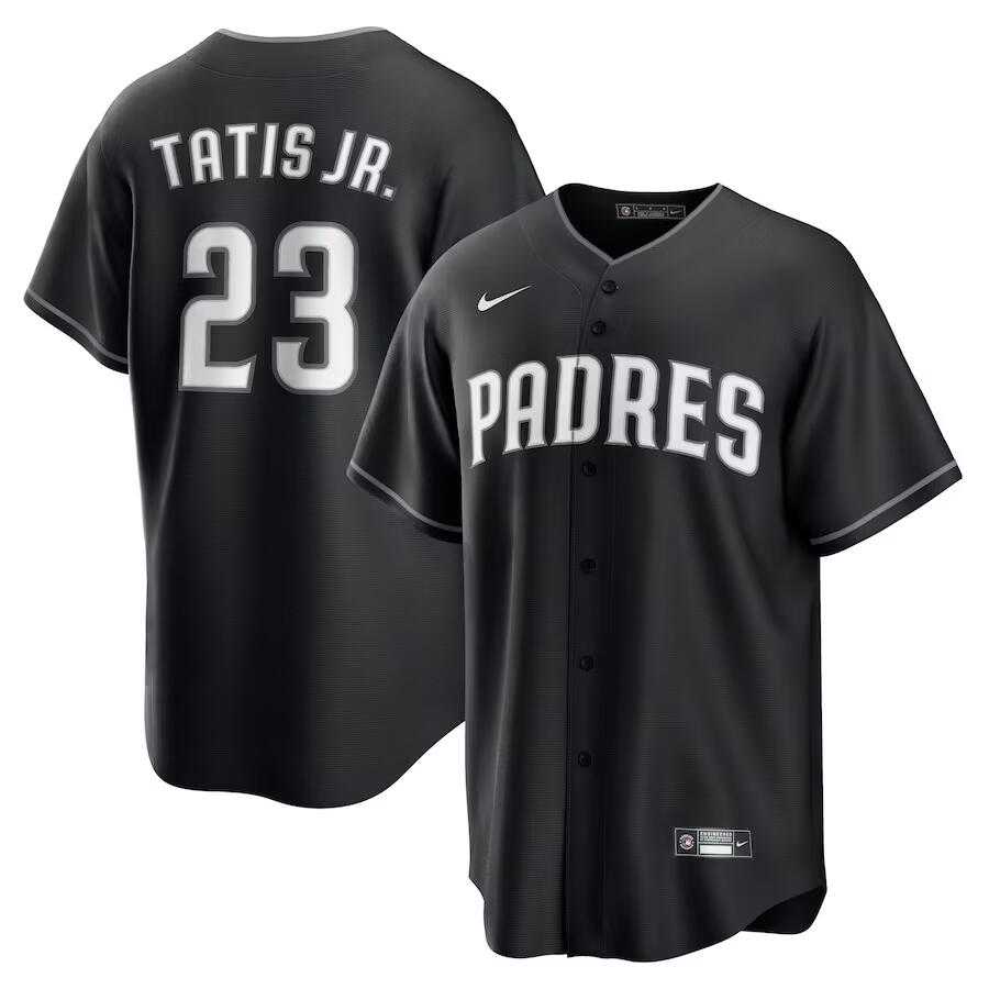 Men's San Diego Padres #23 Fernando Tatis Jr. Black Limited Stitched Baseball Jersey Dzhi,We sell and wholesale Men's San Diego Padres #23 Fernando Tatis Jr. Black Limited Stitched Baseball Jersey Dzhi on line form chian!