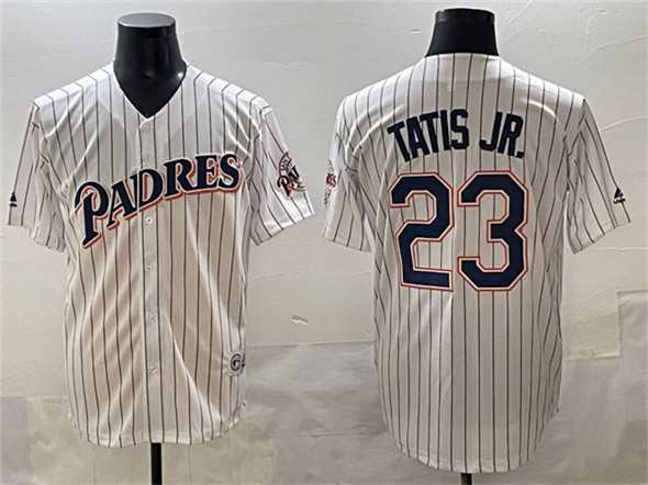 Men's San Diego Padres #23 Fernando Tatis Jr. White Throwback With Patch Cool Base Stitched Baseball Jersey,We sell and wholesale Men's San Diego Padres #23 Fernando Tatis Jr. White Throwback With Patch Cool Base Stitched Baseball Jersey on line form chian!