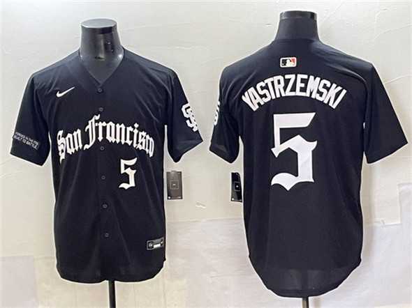 Men's San Francisco Giants #5 Mike Yastrzemski Black 'Gothic Fog Edition' Vapor Premier Limited Stitched Baseball Jersey,We sell and wholesale Men's San Francisco Giants #5 Mike Yastrzemski Black 'Gothic Fog Edition' Vapor Premier Limited Stitched Baseball Jersey on line form chian!