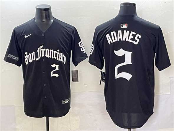 Men's San Francisco Giants #2 Willy Adames Black 'Gothic Fog Edition' Vapor Premier Limited Stitched Baseball Jersey,We sell and wholesale Men's San Francisco Giants #2 Willy Adames Black 'Gothic Fog Edition' Vapor Premier Limited Stitched Baseball Jersey on line form chian!