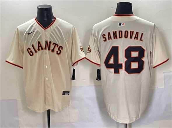 Men's San Francisco Giants #48 Pablo Sandoval Cream 2024 Home Limited Stitched Baseball Jersey,We sell and wholesale Men's San Francisco Giants #48 Pablo Sandoval Cream 2024 Home Limited Stitched Baseball Jersey on line form chian!
