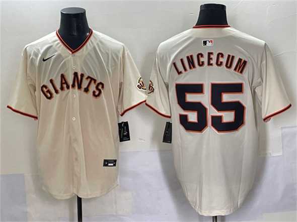 Men's San Francisco Giants #55 Tim Lincecum Cream 2024 Home Limited Stitched Baseball Jersey,We sell and wholesale Men's San Francisco Giants #55 Tim Lincecum Cream 2024 Home Limited Stitched Baseball Jersey on line form chian!