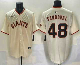 Men's San Francisco Giants #48 Pablo Sandoval Cream Limited Stitched Jersey,We sell and wholesale Men's San Francisco Giants #48 Pablo Sandoval Cream Limited Stitched Jersey on line form chian!