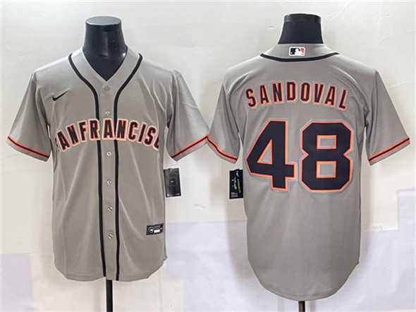 Men's San Francisco Giants #48 Pablo Sandoval Gray Cool Base Stitched Baseball Jersey,We sell and wholesale Men's San Francisco Giants #48 Pablo Sandoval Gray Cool Base Stitched Baseball Jersey on line form chian!