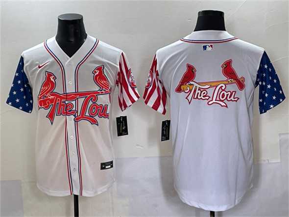 Men's St. Louis Cardinals Team Big Logo White Independence Day Vapor Premier Limited Stitched Baseball Jersey,We sell and wholesale Men's St. Louis Cardinals Team Big Logo White Independence Day Vapor Premier Limited Stitched Baseball Jersey on line form chian!