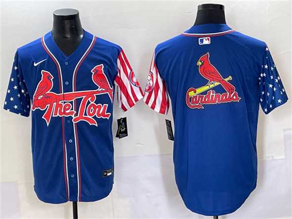 Men's St. Louis Cardinals Team Big Logo Royal Independence Day Vapor Premier Limited Stitched Baseball Jersey,We sell and wholesale Men's St. Louis Cardinals Team Big Logo Royal Independence Day Vapor Premier Limited Stitched Baseball Jersey on line form chian!