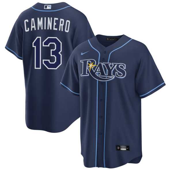 Men's Tampa Bay Rays #13 Junior Caminero Navy Cool Base Stitched Baseball Jersey Dzhi,We sell and wholesale Men's Tampa Bay Rays #13 Junior Caminero Navy Cool Base Stitched Baseball Jersey Dzhi on line form chian!