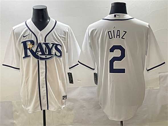 Men's Tampa Bay Rays #2 Yandy Diaz White Cool Base Stitched Baseball Jersey,We sell and wholesale Men's Tampa Bay Rays #2 Yandy Diaz White Cool Base Stitched Baseball Jersey on line form chian!
