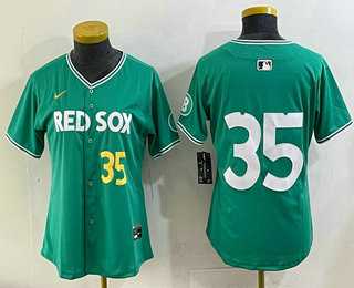 Women's Boston Red Sox #35 Garrett Crochet Green 2025 City Connect Limited Jersey,We sell and wholesale Women's Boston Red Sox #35 Garrett Crochet Green 2025 City Connect Limited Jersey on line form chian!