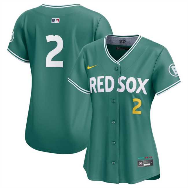 Women's Boston Red Sox #2 Alex Bregman Green 2025 City Connect Limited Stitched Baseball Jersey(Run Small) Dzhi,We sell and wholesale Women's Boston Red Sox #2 Alex Bregman Green 2025 City Connect Limited Stitched Baseball Jersey(Run Small) Dzhi on line form chian!
