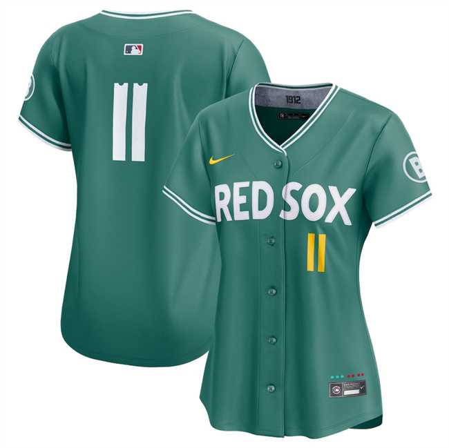 Women's Boston Red Sox #11 Rafael Devers Green 2025 City Connect Limited Stitched Baseball Jersey(Run Small) Dzhi,We sell and wholesale Women's Boston Red Sox #11 Rafael Devers Green 2025 City Connect Limited Stitched Baseball Jersey(Run Small) Dzhi on line form chian!