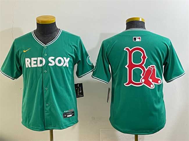 Youth Boston Red Sox Team Big Logo Green 2025 City Connect Limited Stitched Baseball Jersey,We sell and wholesale Youth Boston Red Sox Team Big Logo Green 2025 City Connect Limited Stitched Baseball Jersey on line form chian!