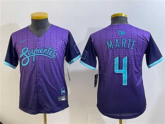 Youth Arizona Diamondbacks #4 Ketel Marte Purple 2025 City Connect Limited Stitched Baseball Jersey,We sell and wholesale Youth Arizona Diamondbacks #4 Ketel Marte Purple 2025 City Connect Limited Stitched Baseball Jersey on line form chian!