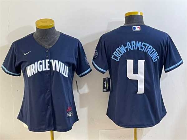 Youth Chicago Cubs #4 Pete Crow-Armstrong Navy City Connect Stitched Jersey,We sell and wholesale Youth Chicago Cubs #4 Pete Crow-Armstrong Navy City Connect Stitched Jersey on line form chian!
