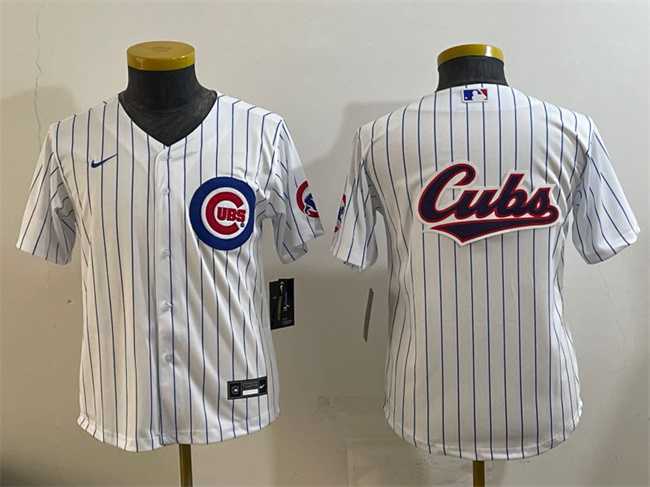 Youth Chicago Cubs Team Big Logo White Cool Base Stitched Baseball Jersey,We sell and wholesale Youth Chicago Cubs Team Big Logo White Cool Base Stitched Baseball Jersey on line form chian!