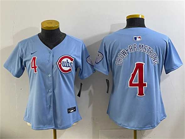 Youth Chicago Cubs #4 Pete Crow-Armstrong Blue 2024-25 2nd Alternate Limited Stitched Baseball Jersey,We sell and wholesale Youth Chicago Cubs #4 Pete Crow-Armstrong Blue 2024-25 2nd Alternate Limited Stitched Baseball Jersey on line form chian!