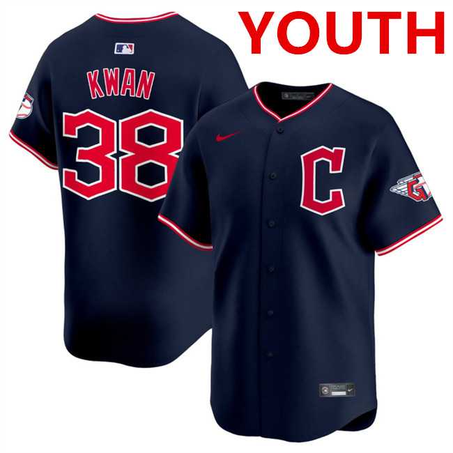 Youth Cleveland Guardians #38 Steven Kwan Navy 2025 Alternate Limited Stitched Baseball Jersey Dzhi,We sell and wholesale Youth Cleveland Guardians #38 Steven Kwan Navy 2025 Alternate Limited Stitched Baseball Jersey Dzhi on line form chian!