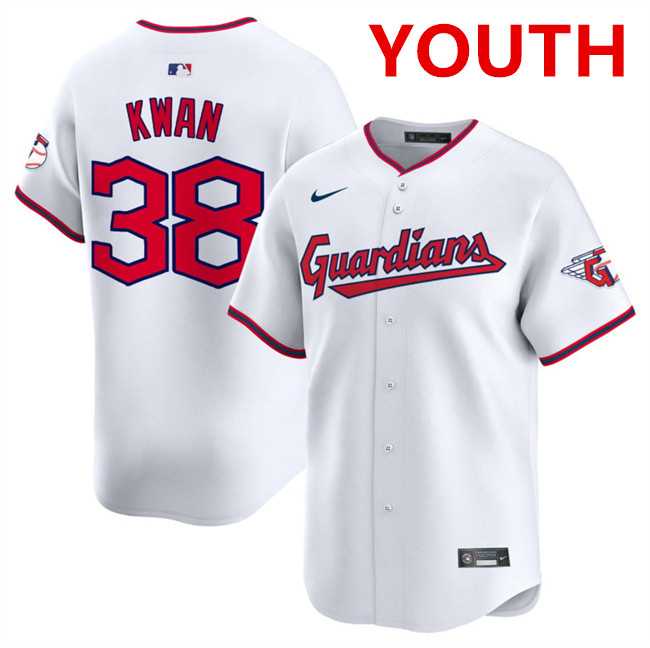 Youth Cleveland Guardians #38 Steven Kwan White Home Limited Stitched Baseball Jersey Dzhi,We sell and wholesale Youth Cleveland Guardians #38 Steven Kwan White Home Limited Stitched Baseball Jersey Dzhi on line form chian!