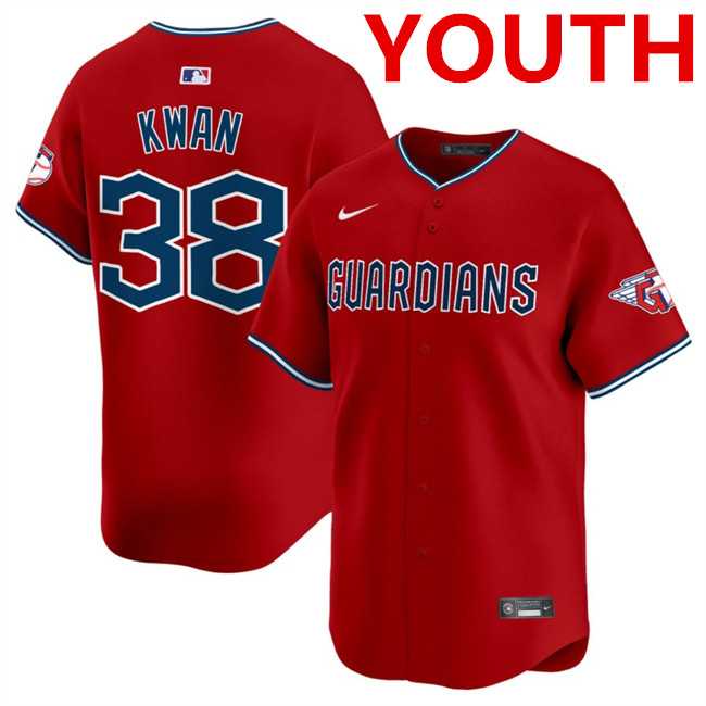 Youth Cleveland Guardians #38 Steven Kwan Red Alternate Limited Stitched Baseball Jersey Dzhi,We sell and wholesale Youth Cleveland Guardians #38 Steven Kwan Red Alternate Limited Stitched Baseball Jersey Dzhi on line form chian!