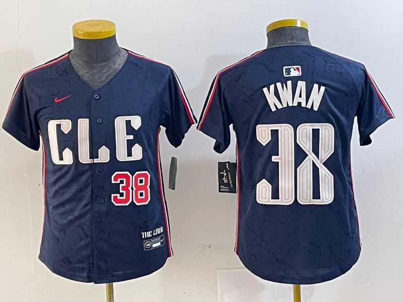 Youth Cleveland Guardians #38 Steven Kwan Navy 2024 City Connect Limited Stitched Baseball Jerseys,We sell and wholesale Youth Cleveland Guardians #38 Steven Kwan Navy 2024 City Connect Limited Stitched Baseball Jerseys on line form chian!
