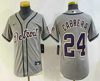 Youth Detroit Tigers #24 Miguel Cabrera Grey Cool Base Stitched Jersey,We sell and wholesale Youth Detroit Tigers #24 Miguel Cabrera Grey Cool Base Stitched Jersey on line form chian!
