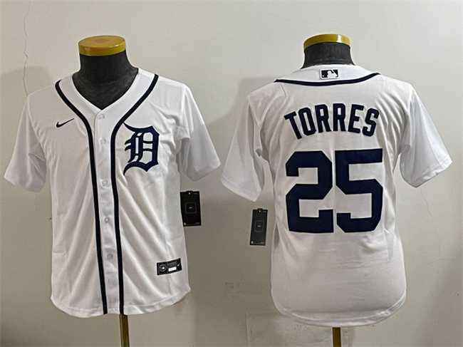 Youth Detroit Tigers #25 Gleyber Torres White Cool Base Stitched Baseball Jersey,We sell and wholesale Youth Detroit Tigers #25 Gleyber Torres White Cool Base Stitched Baseball Jersey on line form chian!