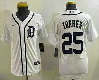 Youth Detroit Tigers #25 Gleyber Torres White Cool Base Stitched Jersey,We sell and wholesale Youth Detroit Tigers #25 Gleyber Torres White Cool Base Stitched Jersey on line form chian!