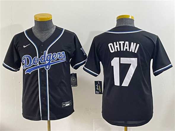 Youth Los Angeles Dodgers #17 Shohei Ohtani Black Stitched Baseball Jersey,We sell and wholesale Youth Los Angeles Dodgers #17 Shohei Ohtani Black Stitched Baseball Jersey on line form chian!