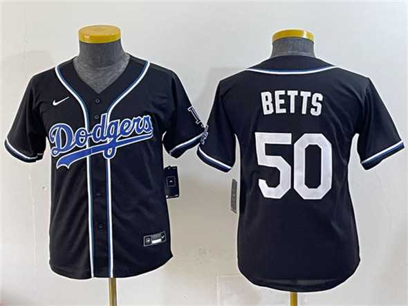 Youth Los Angeles Dodgers #50 Mookie Betts Black Stitched Baseball Jersey,We sell and wholesale Youth Los Angeles Dodgers #50 Mookie Betts Black Stitched Baseball Jersey on line form chian!