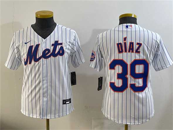 Youth New York Mets #39 Edwin Diaz White Cool Base Stitched Baseball Jersey,We sell and wholesale Youth New York Mets #39 Edwin Diaz White Cool Base Stitched Baseball Jersey on line form chian!