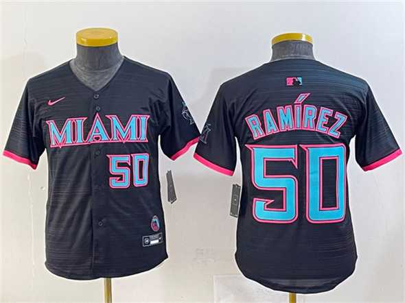 Youth Miami Marlins #50 Agustin Ramirez Black 2025 City Connect Limited Stitched Baseball Jersey,We sell and wholesale Youth Miami Marlins #50 Agustin Ramirez Black 2025 City Connect Limited Stitched Baseball Jersey on line form chian!