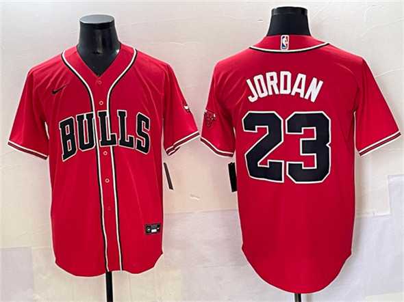 Men's Chicago Bulls #23 Michael Jordan Red Cool Base Stitched Baseball Jersey,We sell and wholesale Men's Chicago Bulls #23 Michael Jordan Red Cool Base Stitched Baseball Jersey on line form chian!