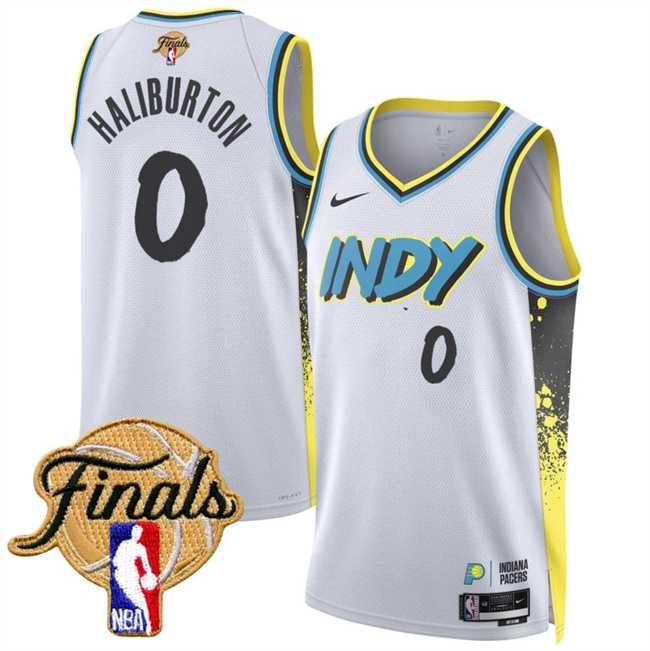 Men's Indiana Pacers #0 Tyrese Haliburton White 2025 Finals City Edition Stitched Jersey Dzhi,We sell and wholesale Men's Indiana Pacers #0 Tyrese Haliburton White 2025 Finals City Edition Stitched Jersey Dzhi on line form chian!