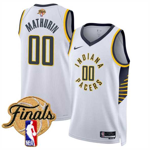 Men's Indiana Pacers #00 Bennedict Mathurin White 2025 Finals Association Edition Stitched Jersey Dzhi,We sell and wholesale Men's Indiana Pacers #00 Bennedict Mathurin White 2025 Finals Association Edition Stitched Jersey Dzhi on line form chian!